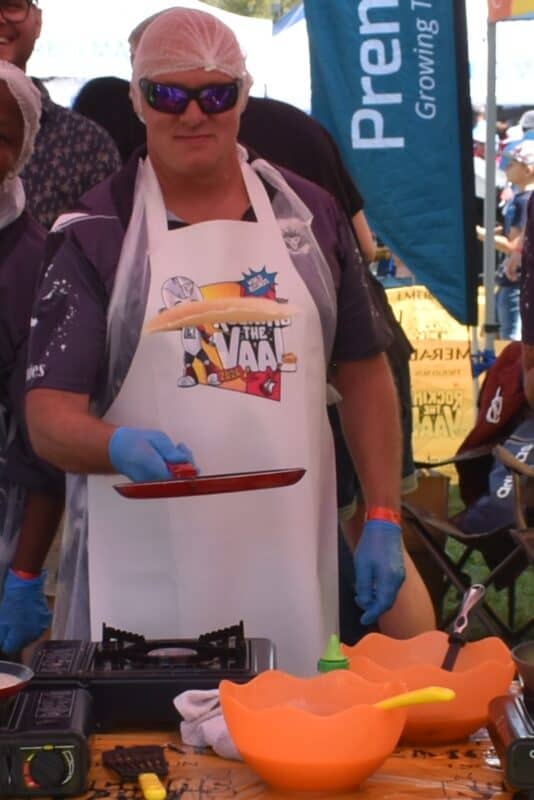 A collective effort baking and serving more than 29 000 pancakes. Photo: Supplied