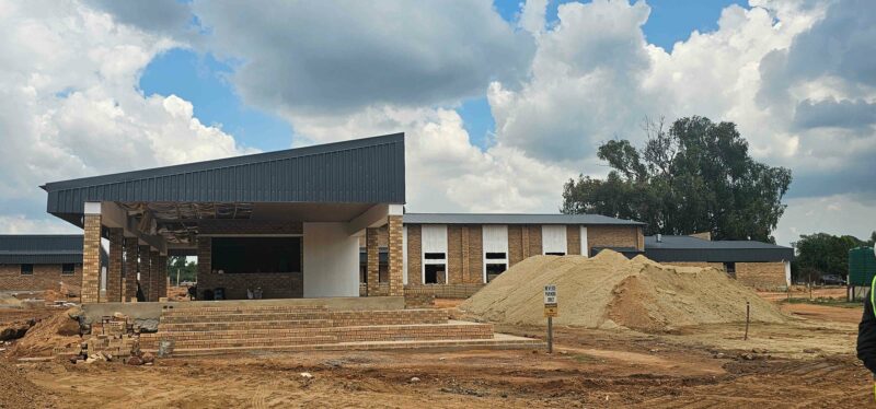 The construction site during an oversight visit of the FS MEC for Public Works and Infrastructure, Dibolelo Mance in November 2025. Photo: Liezl Scheepers