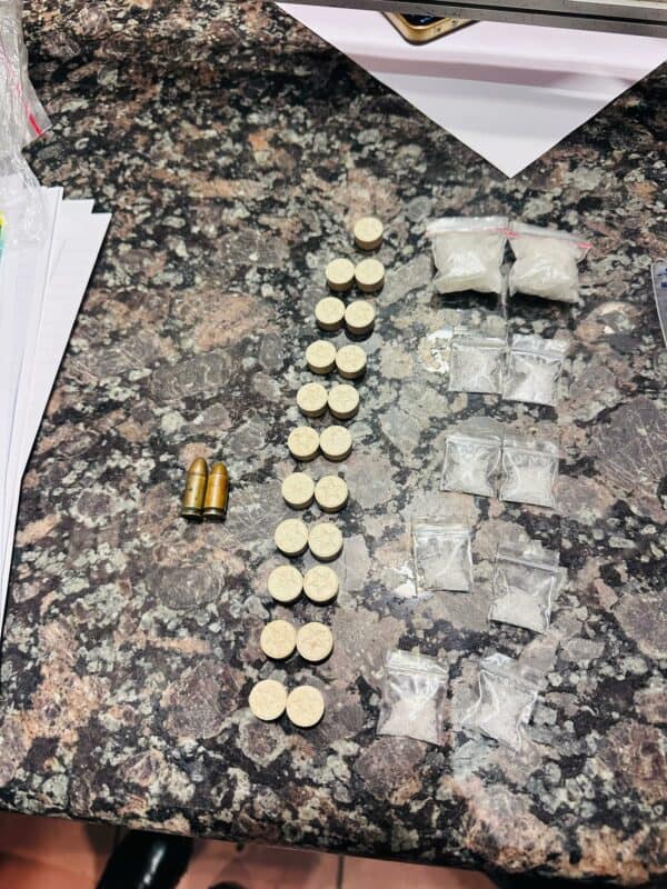 The drugs and ammunition confiscated by the police. Photo: Supplied by SAPS Communication Unit