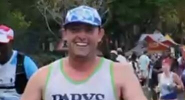 Gys Visagie waar hy aan vanjaar se Twee Oseane-marathon deelgeneem het. Foto: Verskaf