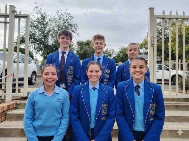 Hoërskool Parys se atlete wat aan die SA Skole-atletiekkampioenskappe sal deelneem. Foto: Verskaf