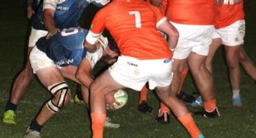 Parys-rugbyklub in aksie tydens vandeesweek se wedstryd teen Hennenman. Foto: Liezl Scheepers
