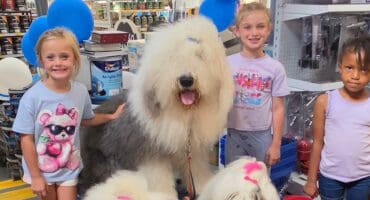 Orion (middle) together with Jade and YoYo, and Ava and Elzè Sieberhagen, and Zuri Liebenberg.