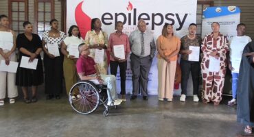 Graduates received their certificates last week after completing the six-month training. Photo: Liezl Scheepers