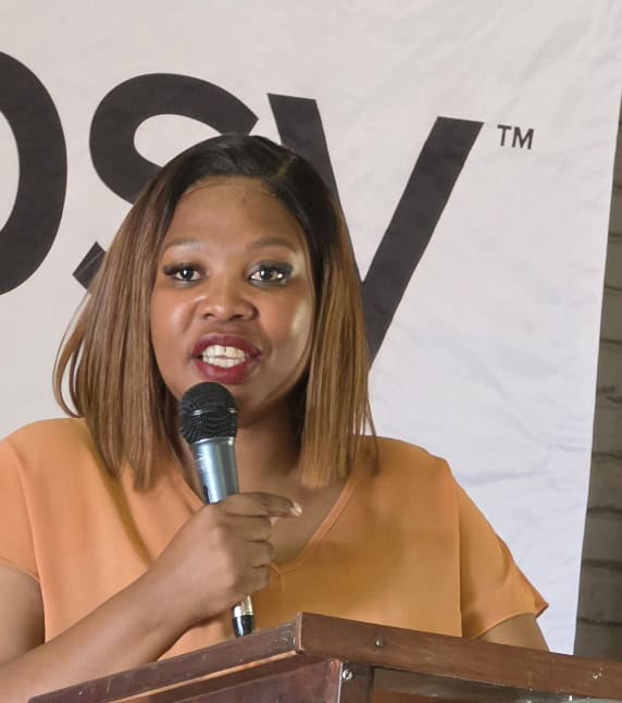 Ngwathe Local Municipality's Executive Mayor, Cllr Victoria De Beer-Mthombeni. 