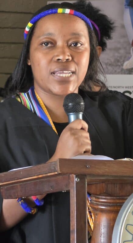 Palesa Nkonoane sharing her story. Photo: Liezl Scheepers
