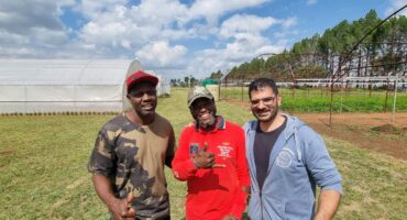 Photographed are Raldane Mhike, Mandla Matjeloane and Jacques Mutevelian.