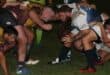 Parys-rugbyklub tydens ;n vroeëre kragmeting teen Bultfontein in April. Foto: Liezl Scheepers