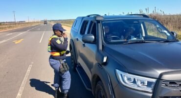 Members of the Fezile Dabi District conducted a Vehicle Checkpoint (VCP) operation along the R59. Photo supplied by SAPS Communication Unit