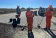 'n Kontrakteur is tans besig met herstelwerk aan die teervlak op die R59 tussen Parys en Vredefort. Foto: Verskaf