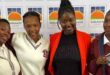 Keatleretse Senomaere, Social Specialist at Damlaagte Solar with some of the learners at the Expo. Photo: Supplied