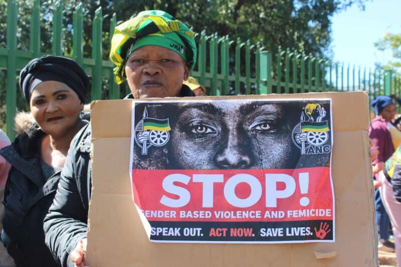 A community member at the Parys' Magistrate Court. Photo: Liezl Scheepers