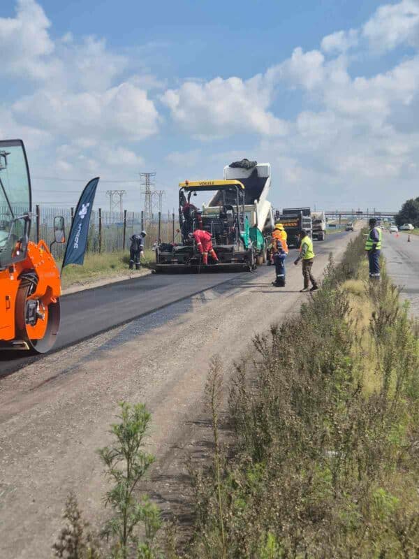 Construction work on Bergius Road completed. Photo supplied by Sasol