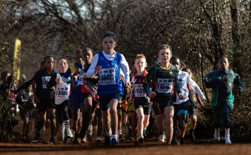Young athletes photographed at the 2025 Crater Traverse. Photo: Jarrod, Creative eye Photography