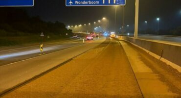 Steady progress on the N1 rehabilitation project. Photo supplied by Bakwena
