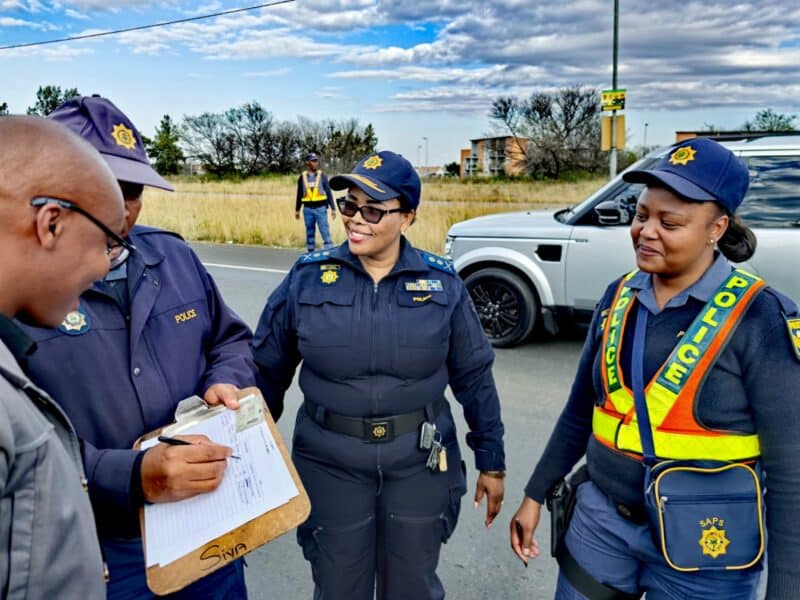 Police said June 30 Shutdown Operation policing actions will continue across all five districts of the Free State to ensure public safety and maintain law and order. Photo supplied: SAPS Communication Services