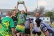 Die Hillbillies en die Golden Eagles in die eerste wedstryd vir die dag. Foto: Liezl Scheepers