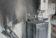 ‘n Brand veroorsaak deur ‘n Litiumbattery. Foto-krediet: Fireblock