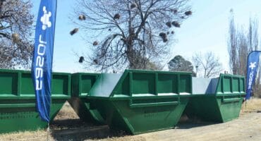 Some of the skip bins handed to the Mafube Local Municipality. Photo: Sasol