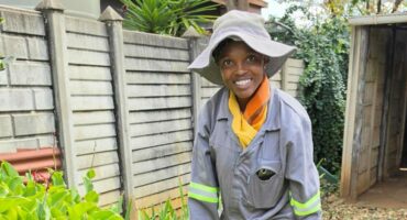 Volunteering at Parys WADER makes her happy, says Nellie Khola. Photo: Liezl Scheepers
