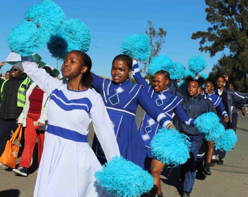 School learners from Tumahole taking part in the commemorative march. Photo: Liezl Scheepers