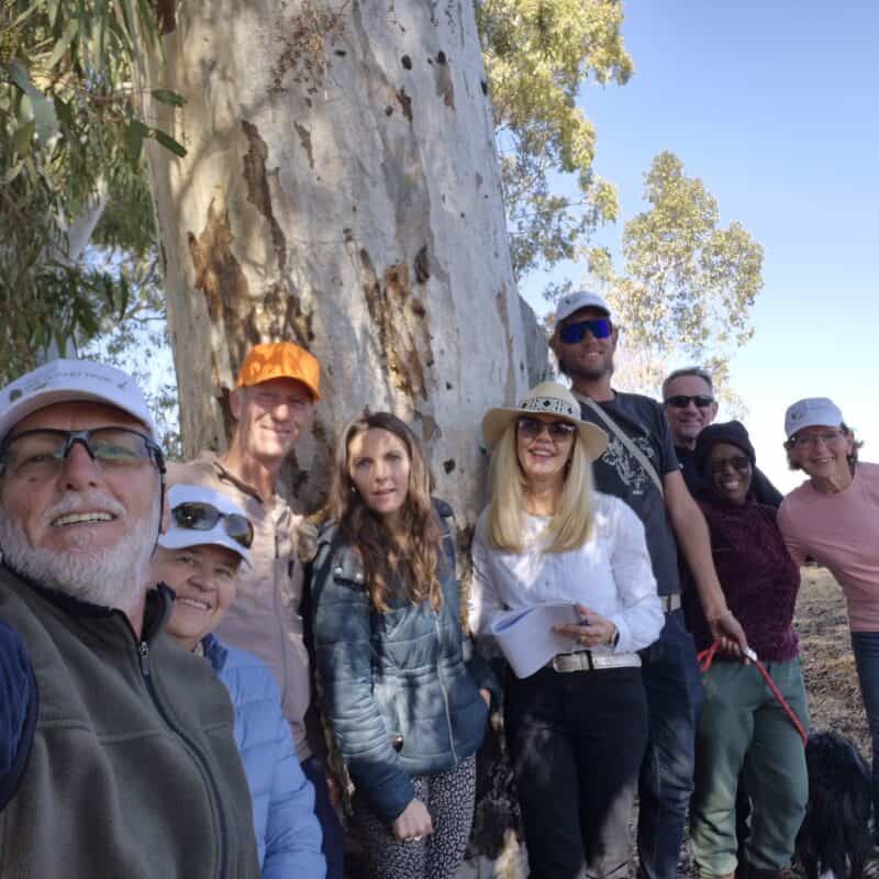 Parys Wetland Park NPC committee members meeting in the wetland. An excellent boardroom surrounded by the beauty of nature.