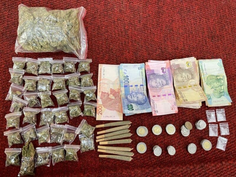 Some of the items confiscated. Photo: SAPS communication unit