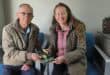 Alida Fouch130 ontvang die boekprys van prof. Marius Nel. Foto: Liezl Scheepers