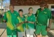 Wayne van Zyl, Linda van Zyl, Christelaine van der Westhuizen en Jaap van der Westhuizen is Parysrolbalklub se 4’e kampioene. Foto: Verskaf Foto: Verskaf