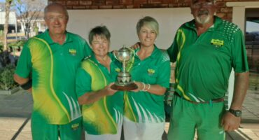 Wayne van Zyl, Linda van Zyl, Christelaine van der Westhuizen en Jaap van der Westhuizen is Parysrolbalklub se 4’e kampioene. Foto: Verskaf Foto: Verskaf