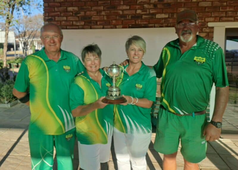 Wayne van Zyl, Linda van Zyl, Christelaine van der Westhuizen en Jaap van der Westhuizen is Parysrolbalklub se 4’e kampioene. Foto: Verskaf Foto: Verskaf