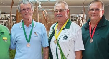 Regs is Poena Olivier wat kon spog met brons in die Ope-kompetisie van die enkeltoernooi. Foto: Verskaf