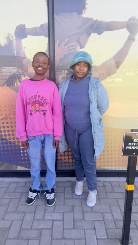 Rebecca Mopedi and Boikanyo Pheto have found renewed hope through a local learnership programme. Photo supplied by Damlaagte Solar.