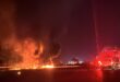 Die botsingstoneel vanoggend op die R59 net verby Sasolburg. Foto: Verskaf