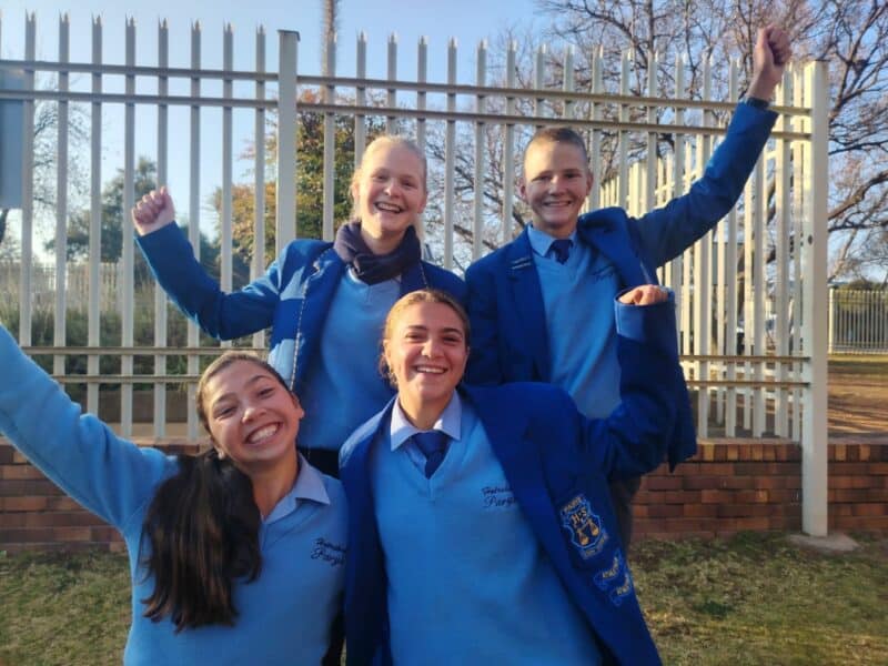 Hoërskool Parys se atlete wat aan die SA landloopkampiioenskappe sal deelneem. Foto: Verskaf
