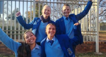 Hoërskool Parys se atlete wat aan die provinsiale landloop kampioenskappe sal deelneem. Foto: Verskaf