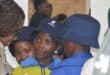 Primary school winners Lisakhanya Buveka and Dimpho Mokone during judging. Photo: Sasol
