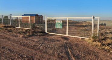 A notice announcing the closure of the site was placed on the gate last week following a public consultation process. Photo: Juan Greeff.