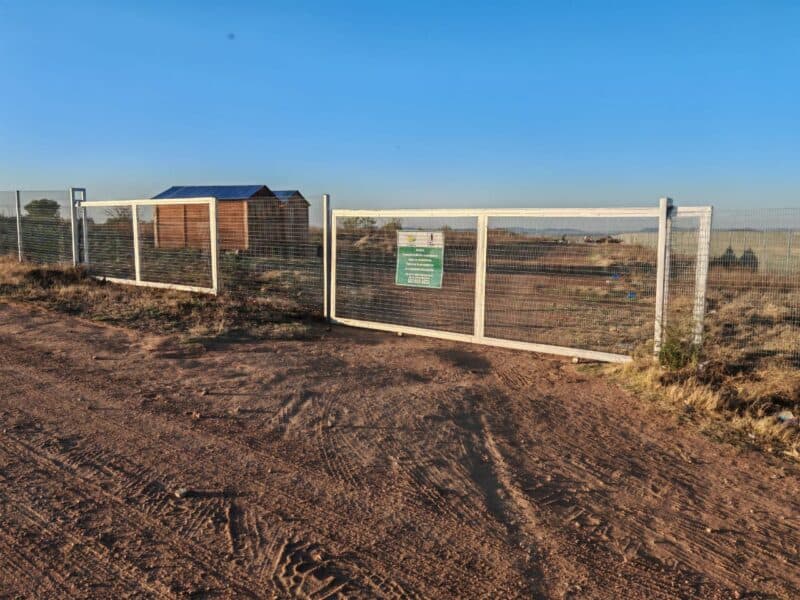 A notice announcing the closure of the site was placed on the gate last week following a public consultation process. Photo: Juan Greeff.