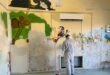 Daar is reeds begin om die saalmure van die Pediatriese saal by Parys Distrik hospitaal nuwe kleur te gee. Foto: Verska