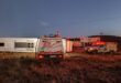 Die botsingstoneel vanoggend tussen Smithfield en Reddersburg. Foto: Verskaf