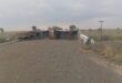 Die botsingstoneel op die R59 tussen Parys en Vredefort. Foto: Verskaf