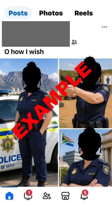 Image supplied by SAPS Communication