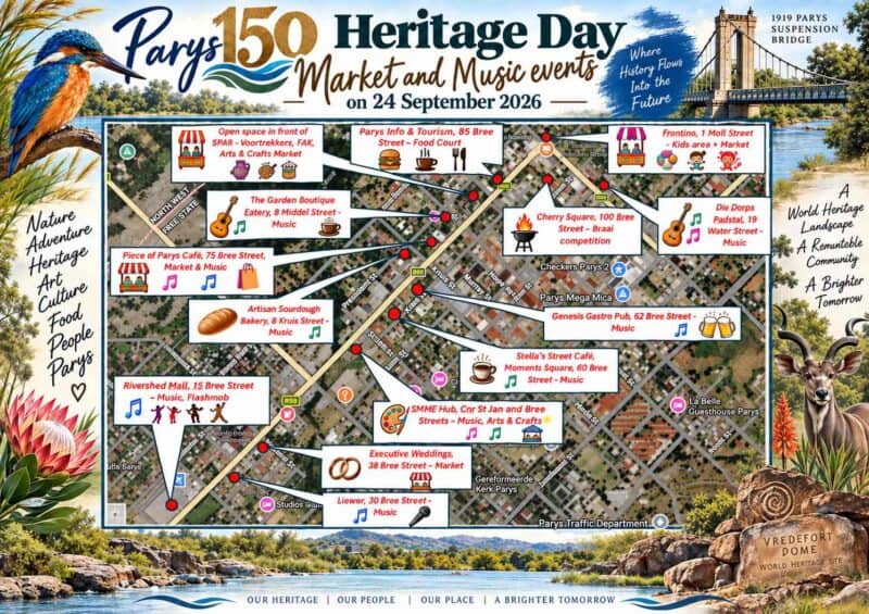 The parade starts and will make its way along Parys' main street