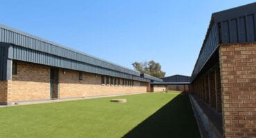 The new school building in Fourh Avenue.