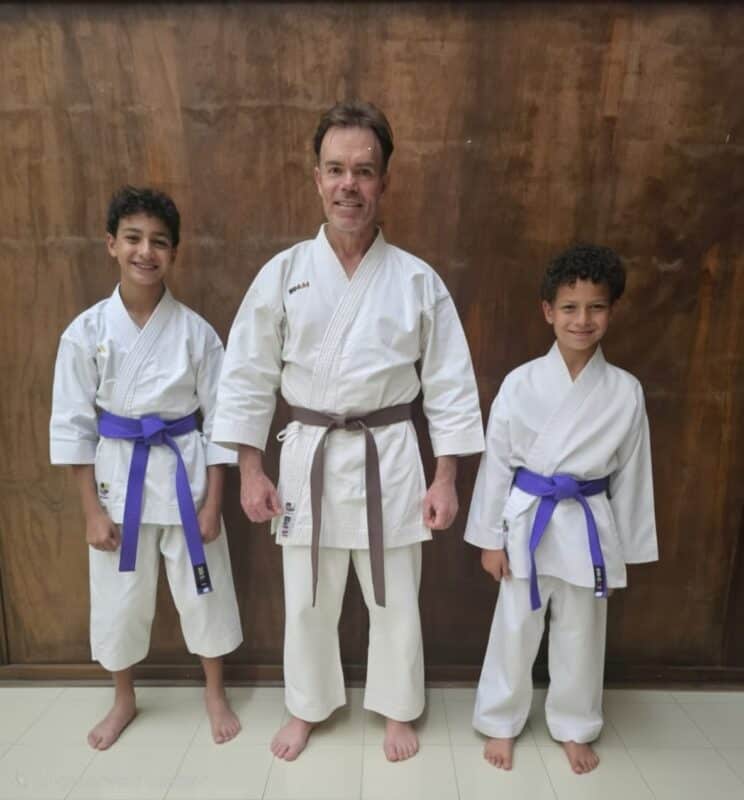 Gerrit Gouws saam met Anakin Powell en Dominic Powell. Foto: Verskaf