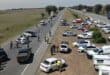 The interprovincial roadblock on the N1 was held at the Free State/Gauteng border.