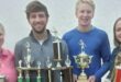 Caroline Prinsloo Reinhardt van Rhyn, Nicolas Cilliers en Almari Claassen met hul trofeë. Foto: Verskaf