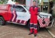 Tim Woodburn van ER24 Parys, was die paramedikus wat Saterdag tot die redding van 'n vrou gekom het wat herhaaldelik deur 'n swerm bye gesteek is. Foto: Liezl Scheepers