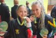 Kaylin Pretorius and Linda Pieterse with the medals they won. Photo: Supplied